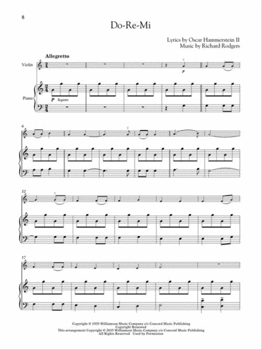 The Sound of Music for Classical Players – Violin and Piano Violin Solo scores gallery preview page 6