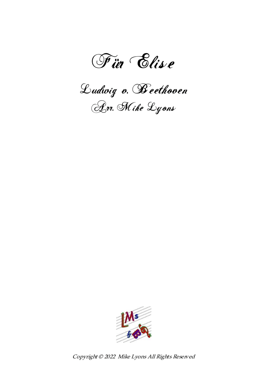 Brass Sextet - Beethoven - Fur Elise Brass Ensemble scores gallery preview page 1