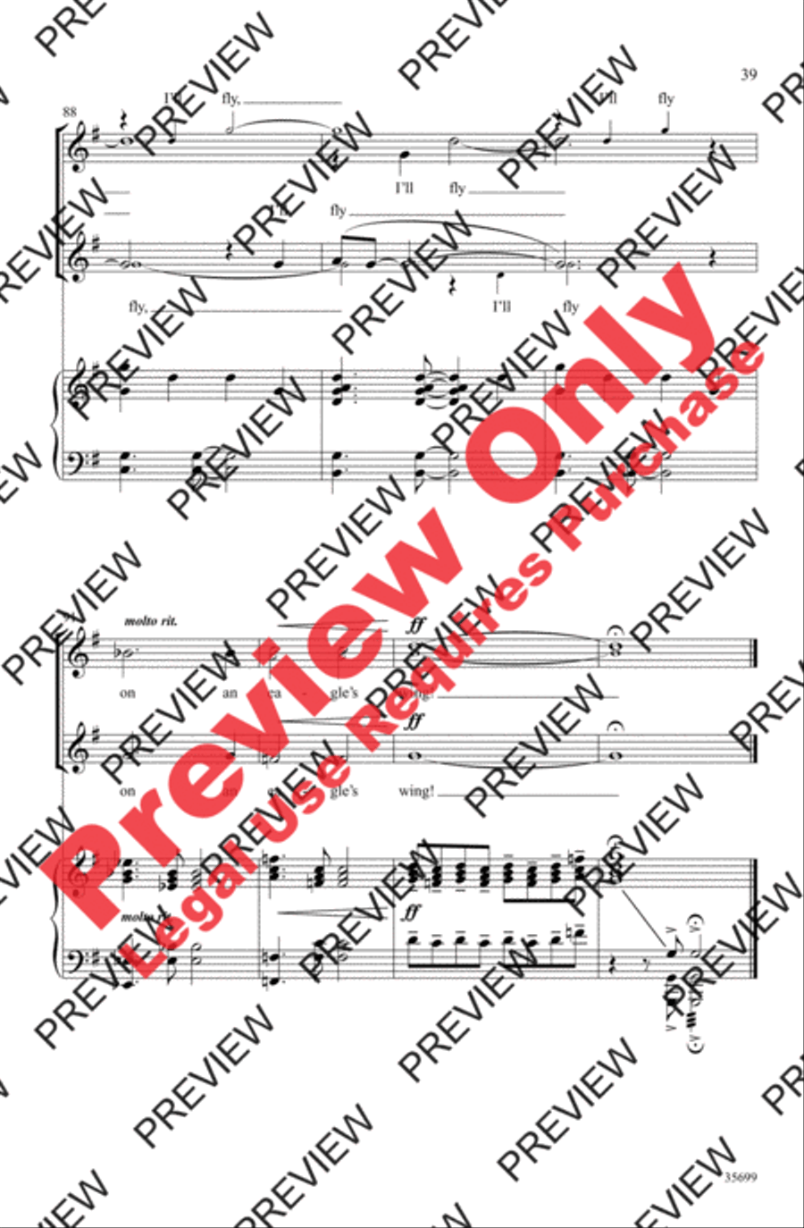 Songs of Flight 2-Part scores gallery preview page 39