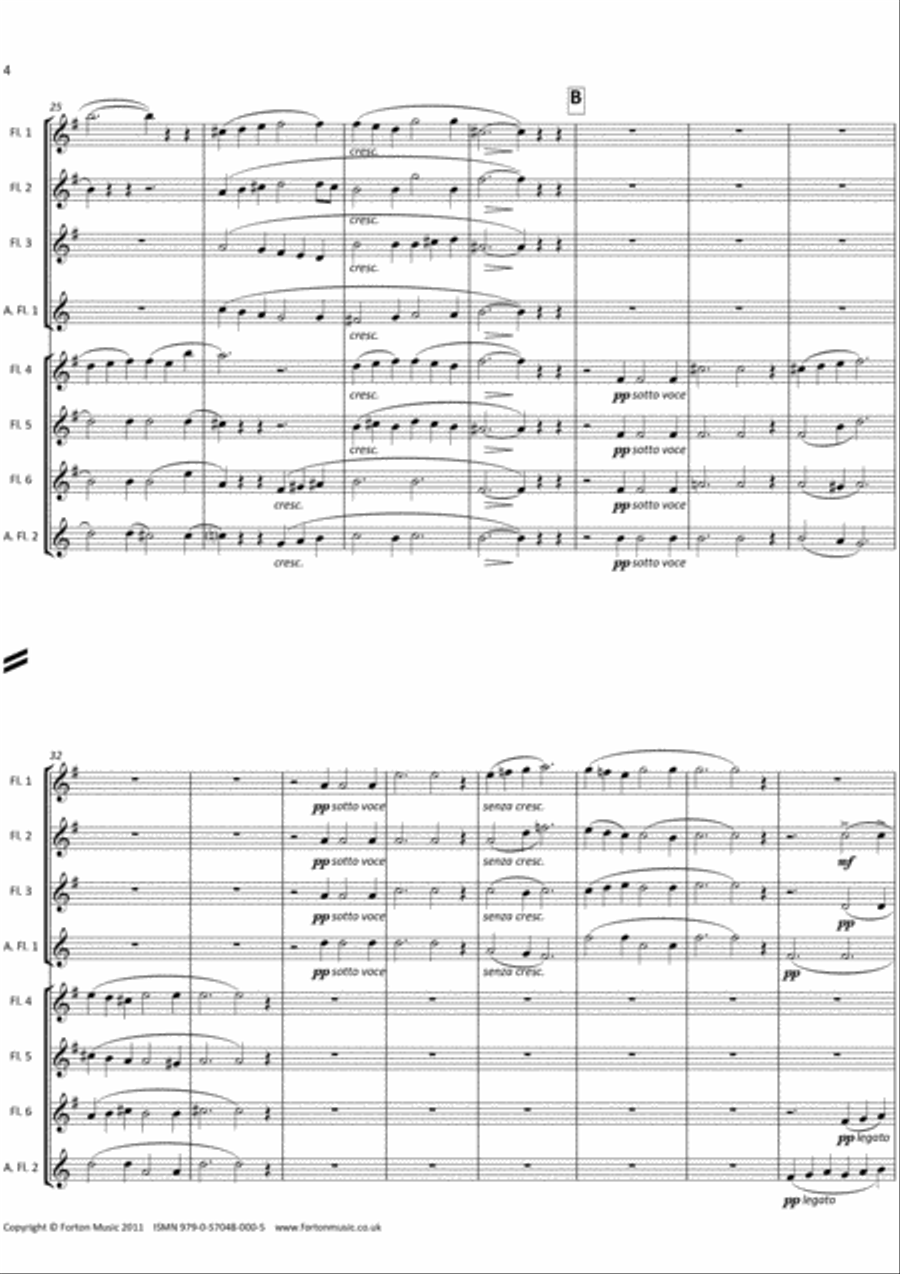 Ave Maria Flute Quartet scores gallery preview page 4