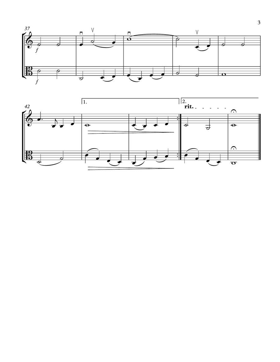 White Christmas String Duet scores gallery preview page 3