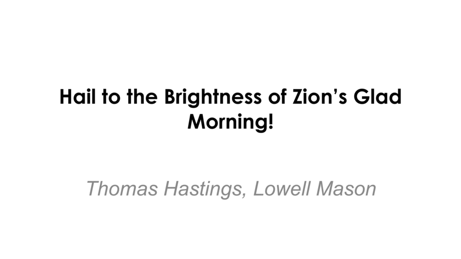 Hail to the Brightness of Zion's Glad Morning! Voice scores gallery preview page 1