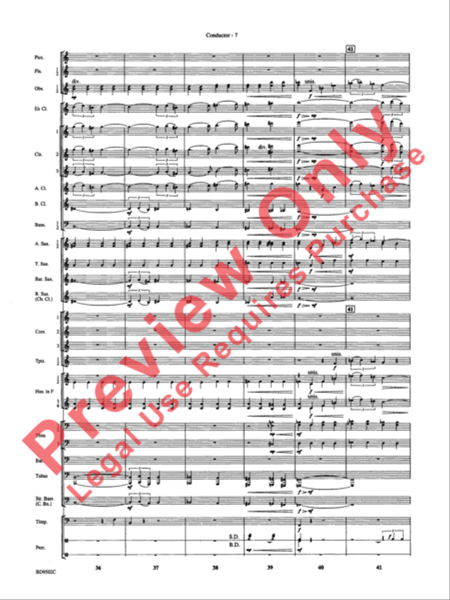 Symphony No. 3 for Band Concert Band scores gallery preview page 10