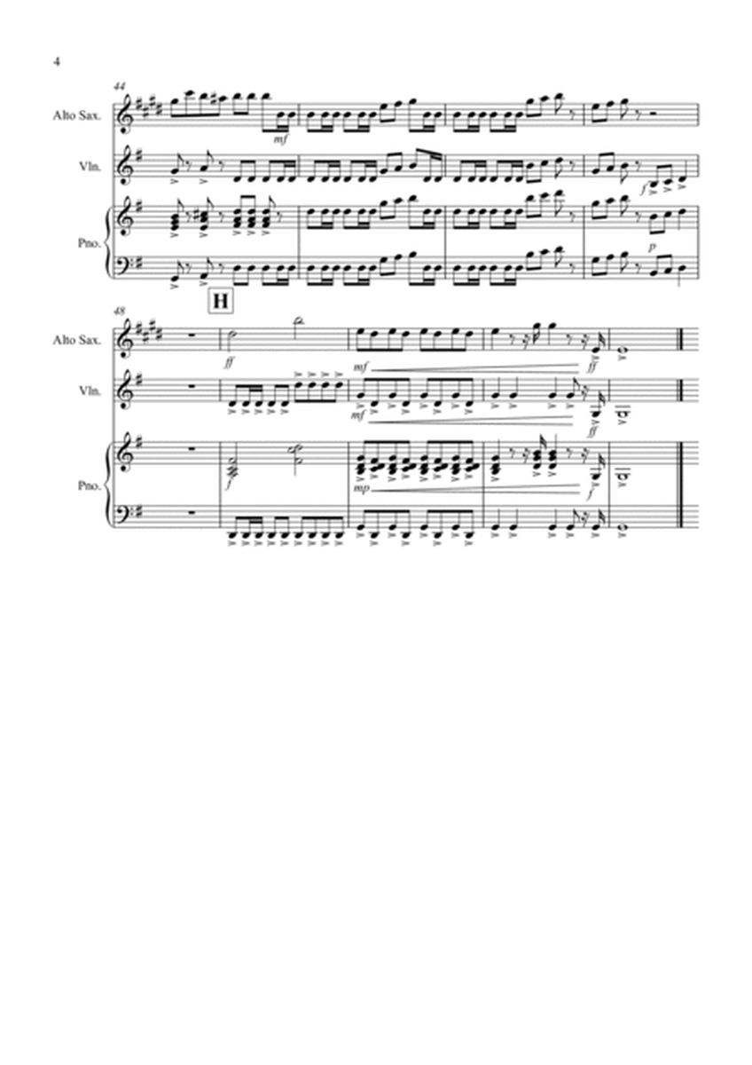 William Tell Overture for Alto Saxophone and Violin Duet image number null