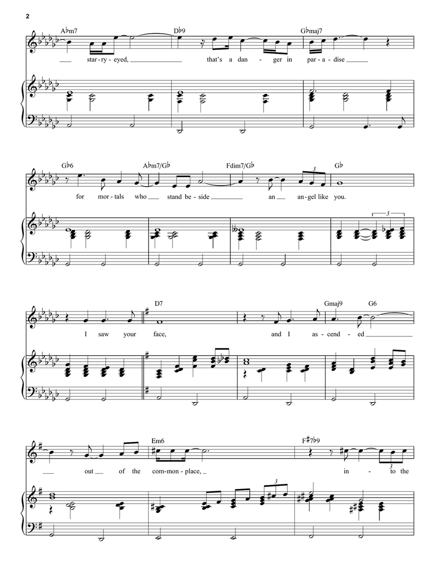 Stranger In Paradise Stranger In Paradise Voice scores gallery preview page 2