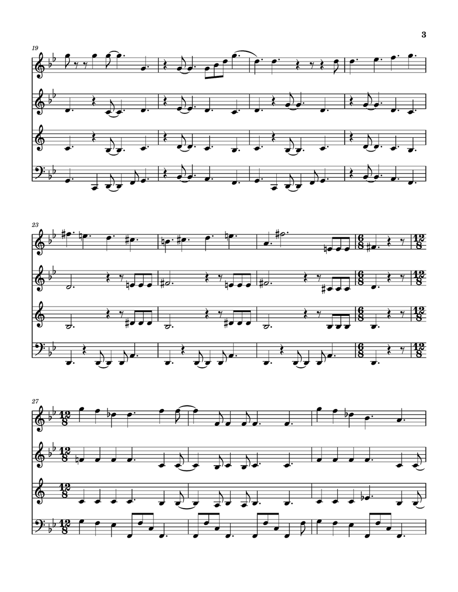 The Return Of The Giant Hogweed Woodwind Quartet scores gallery preview page 4