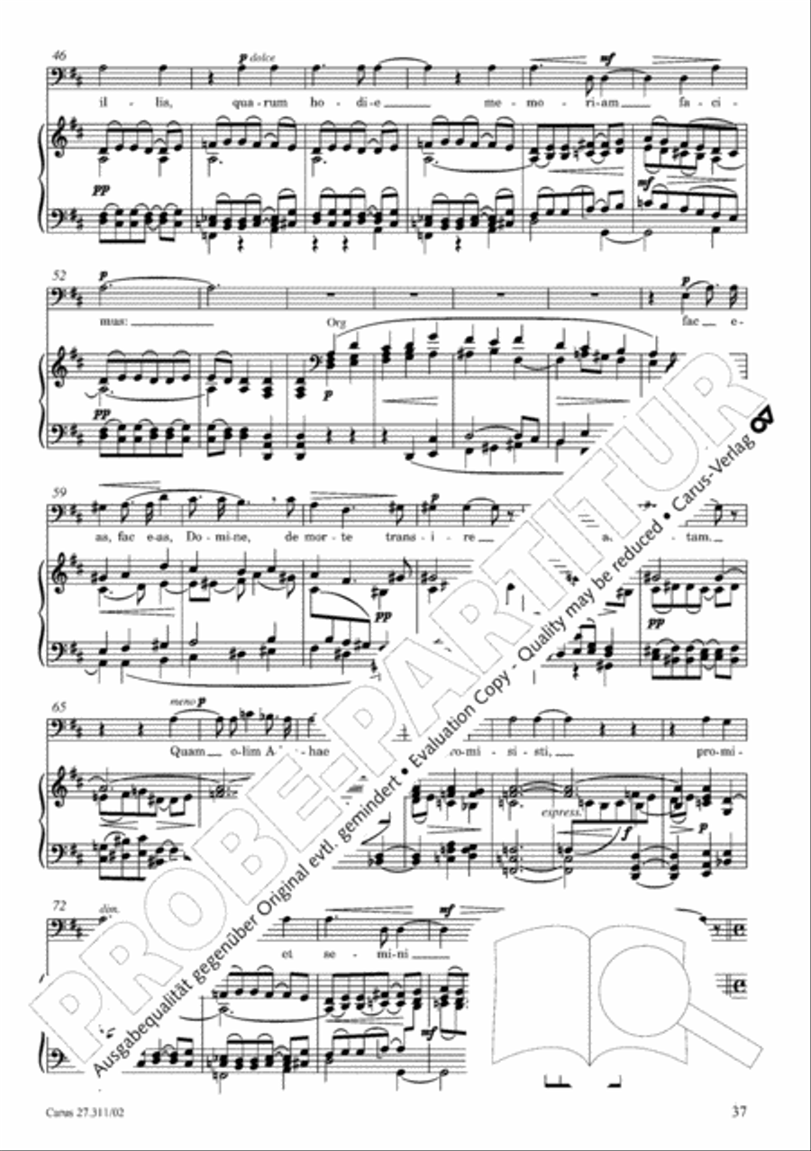 Requiem - church version (Requiem. Fassung mit kleinem Orchester) 4-Part scores gallery preview page 38