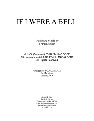 Book cover for If I Were A Bell