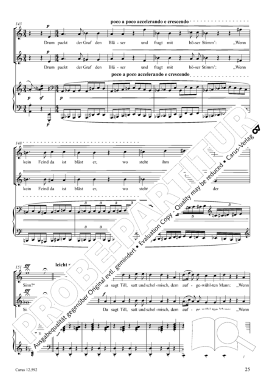 Eulenspiegeleien op. 146. Drei Eulenspiegelszenen Collection / Songbook scores gallery preview page 26