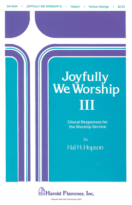 Book cover for Joyfully We Worship - Volume 3