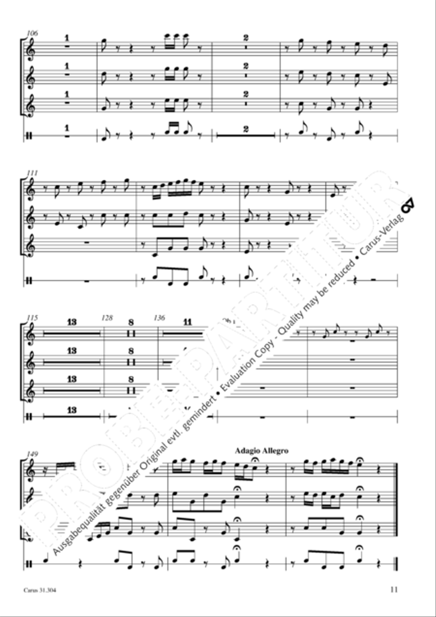 Bach for Brass 4: Works for orchestra Collection / Songbook scores gallery preview page 12