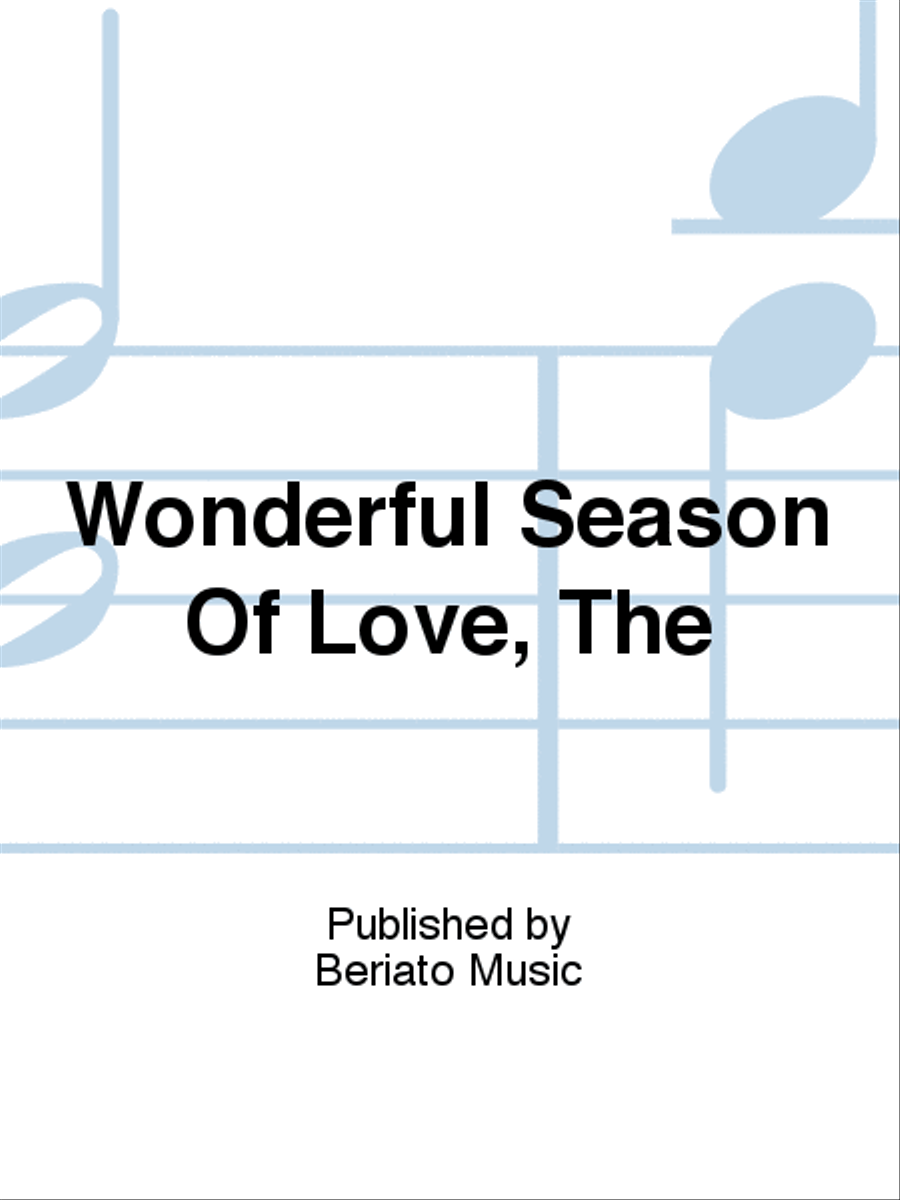Wonderful Season Of Love, The Piano, Vocal, Guitar scores gallery preview page 1