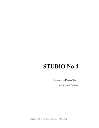 Book cover for STUDIO No 4 - F.P. Tosti - Solfeggio sung for Voice and Piano