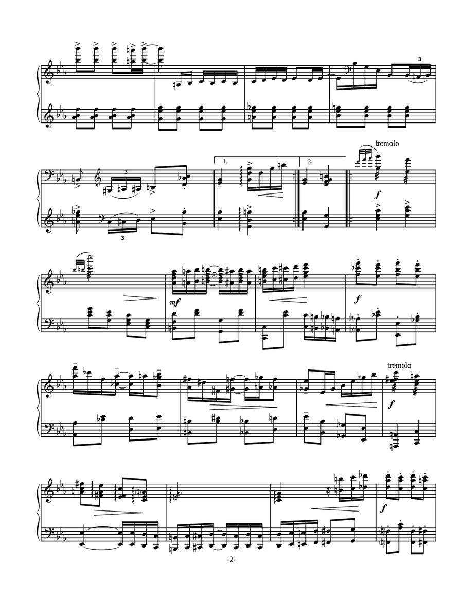 The Peanut Butter Rag Piano Solo scores gallery preview page 2