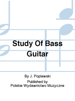 Book cover for Study Of Bass Guitar