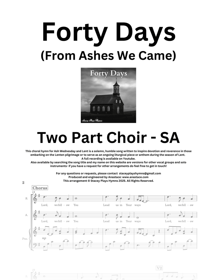 Forty Days (From Ashes We Came) - SA SA scores gallery preview page 1
