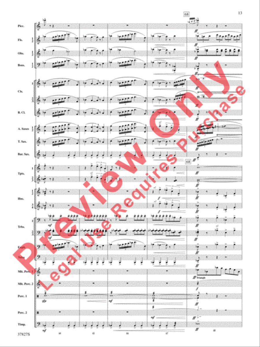 The Winged Stallion Concert Band scores gallery preview page 14