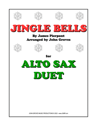Book cover for Jingle Bells - Alto Sax Duet