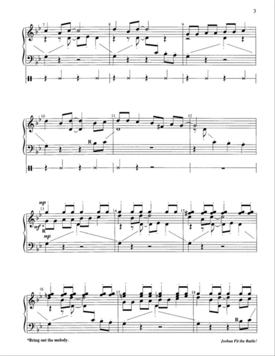 Joshua Fit the Battle! 2-Octaves scores gallery preview page 10
