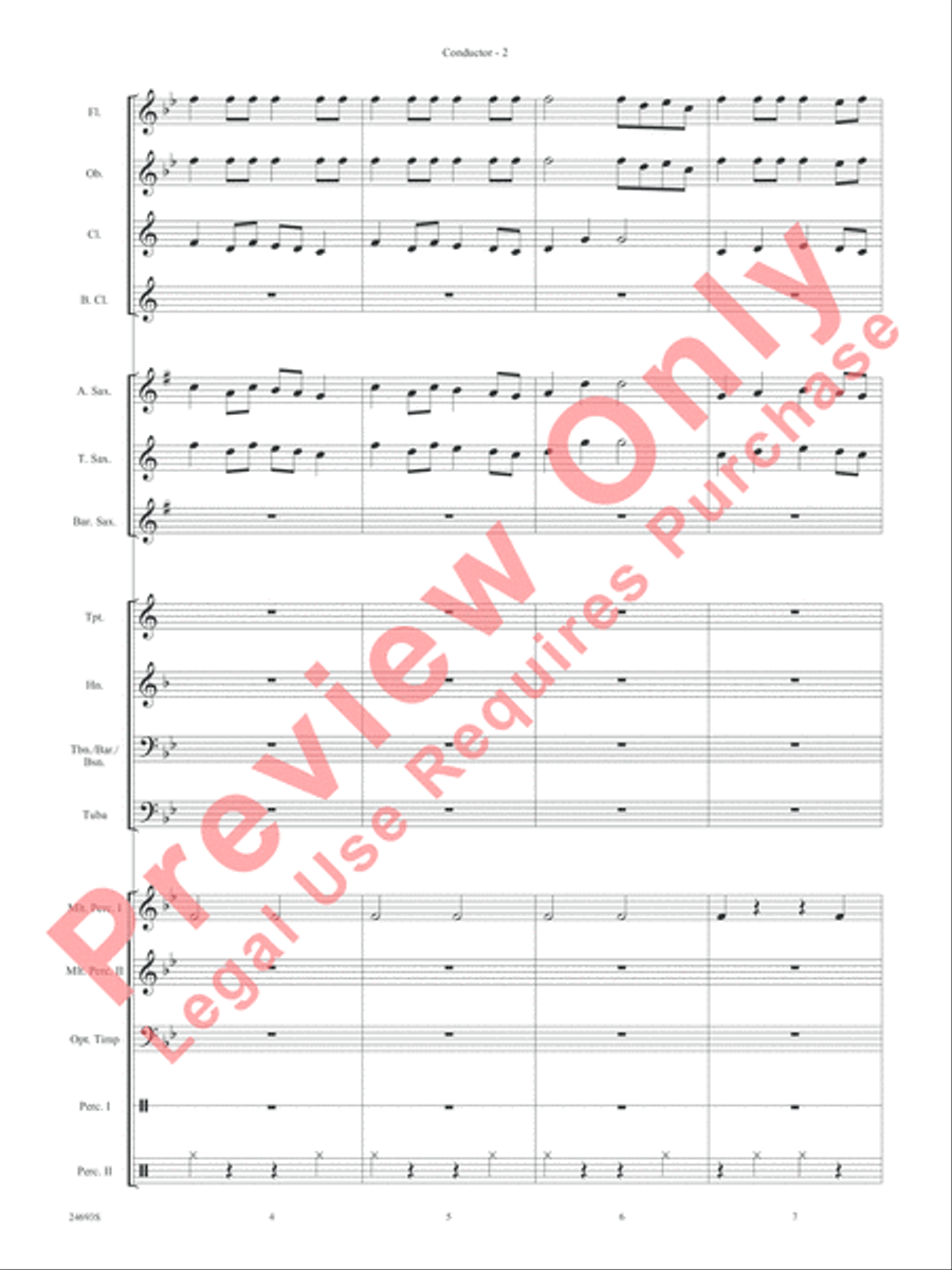 To a Skylark Concert Band scores gallery preview page 5