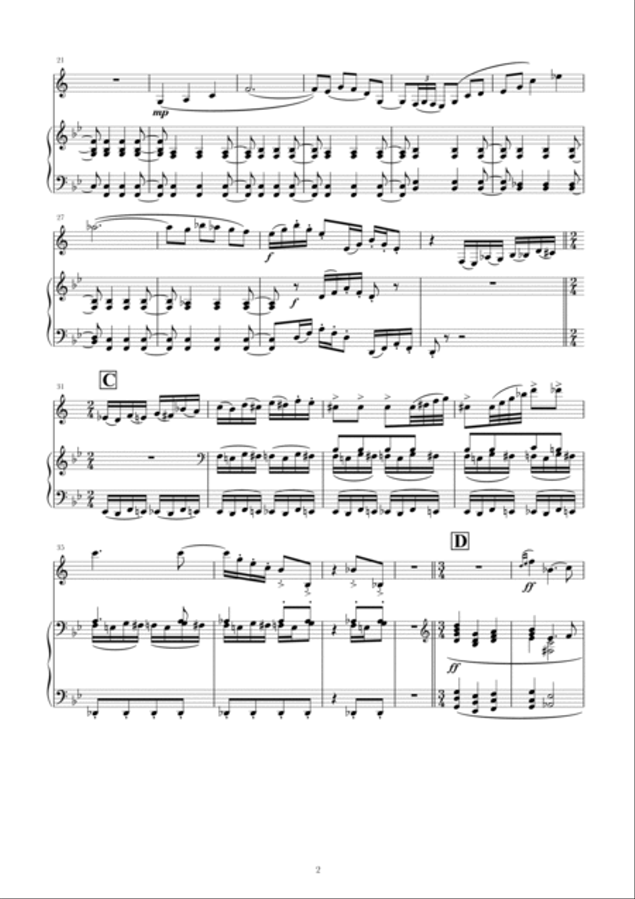 Clarinet Duo Clarinet Duet scores gallery preview page 2