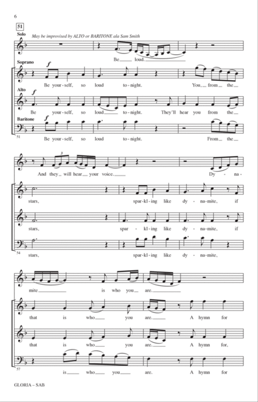 Gloria (arr. Roger Emerson) 3-Part scores gallery preview page 5