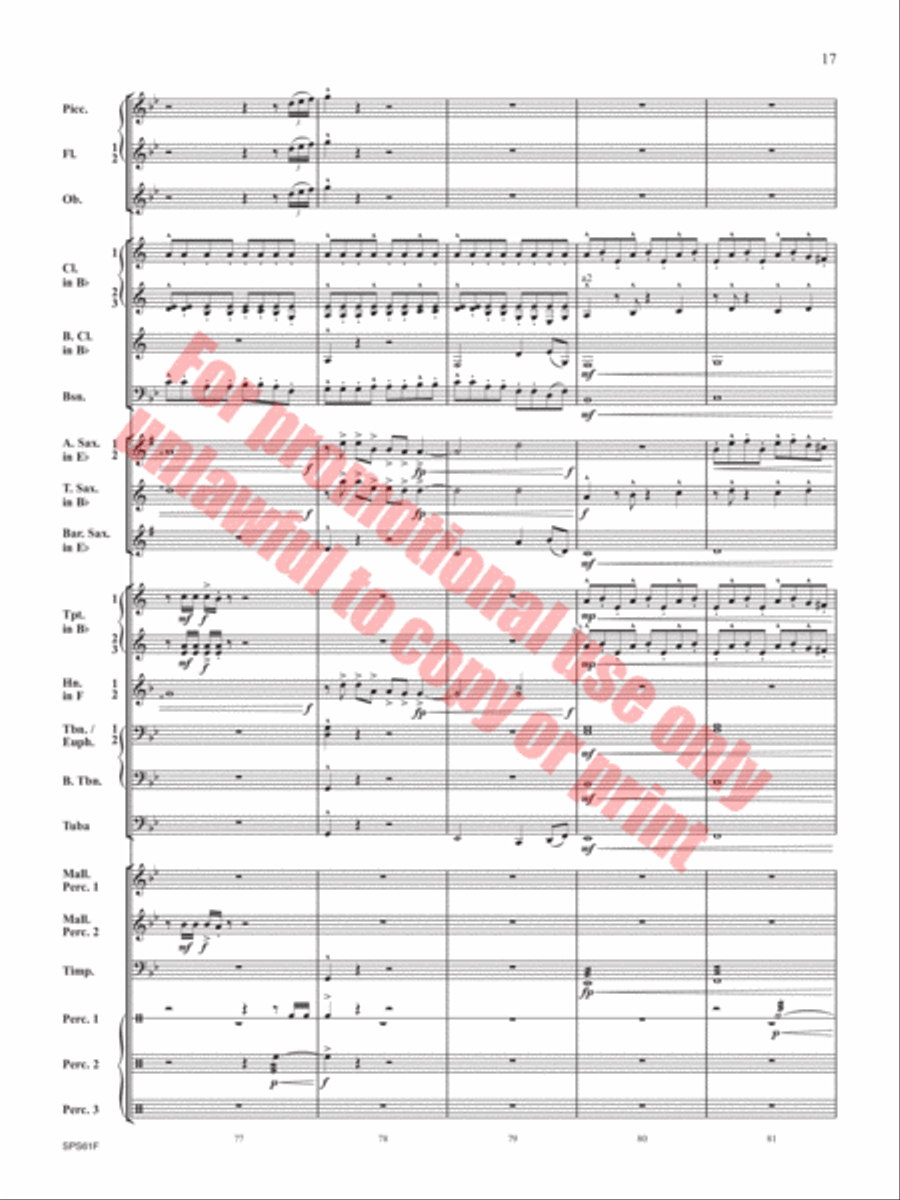 The Lake in the Sky The Lake in the Sky Concert Band scores gallery preview page 18