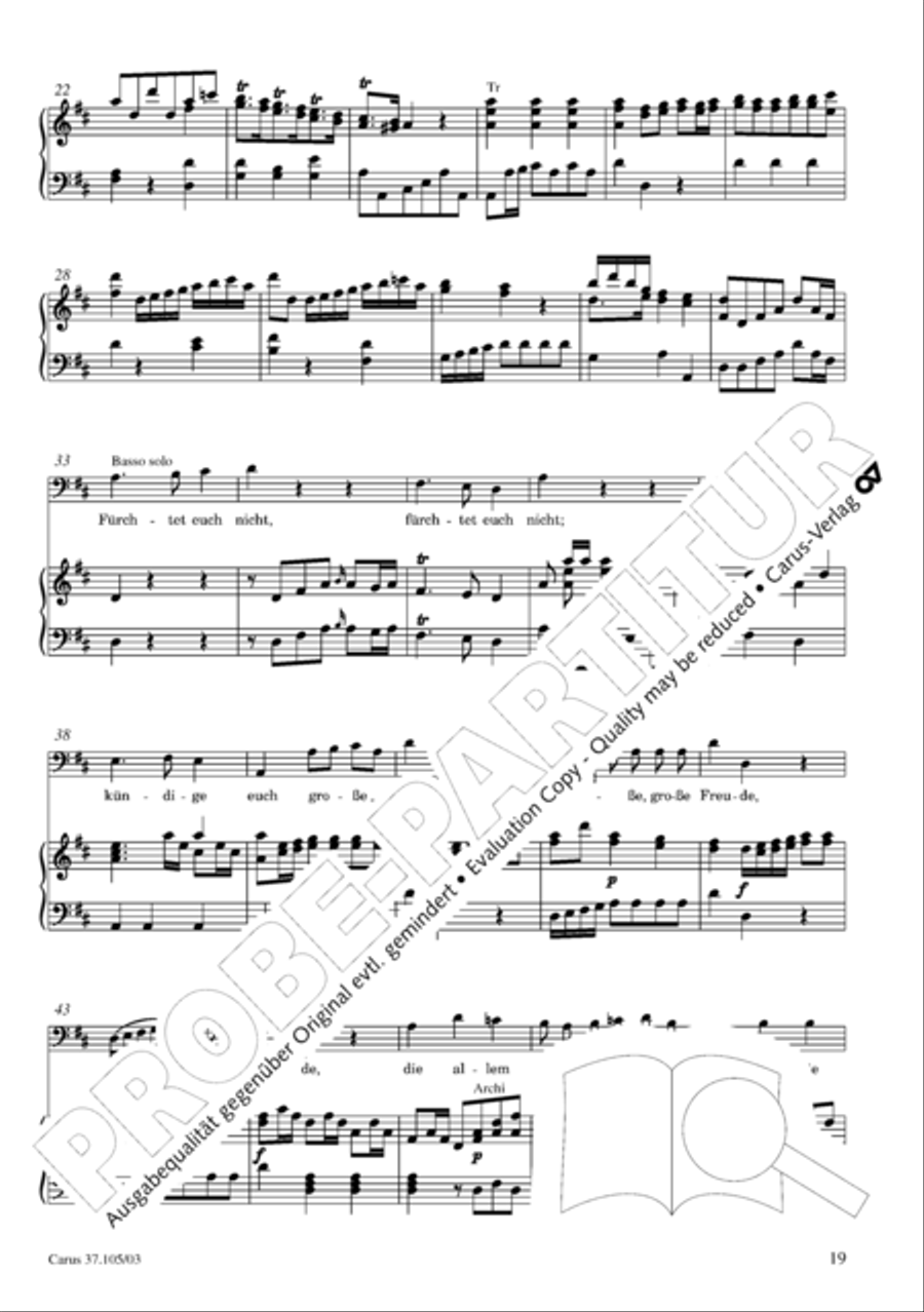 Die Freude der Hirten uber die Geburt Jesu 4-Part scores gallery preview page 20