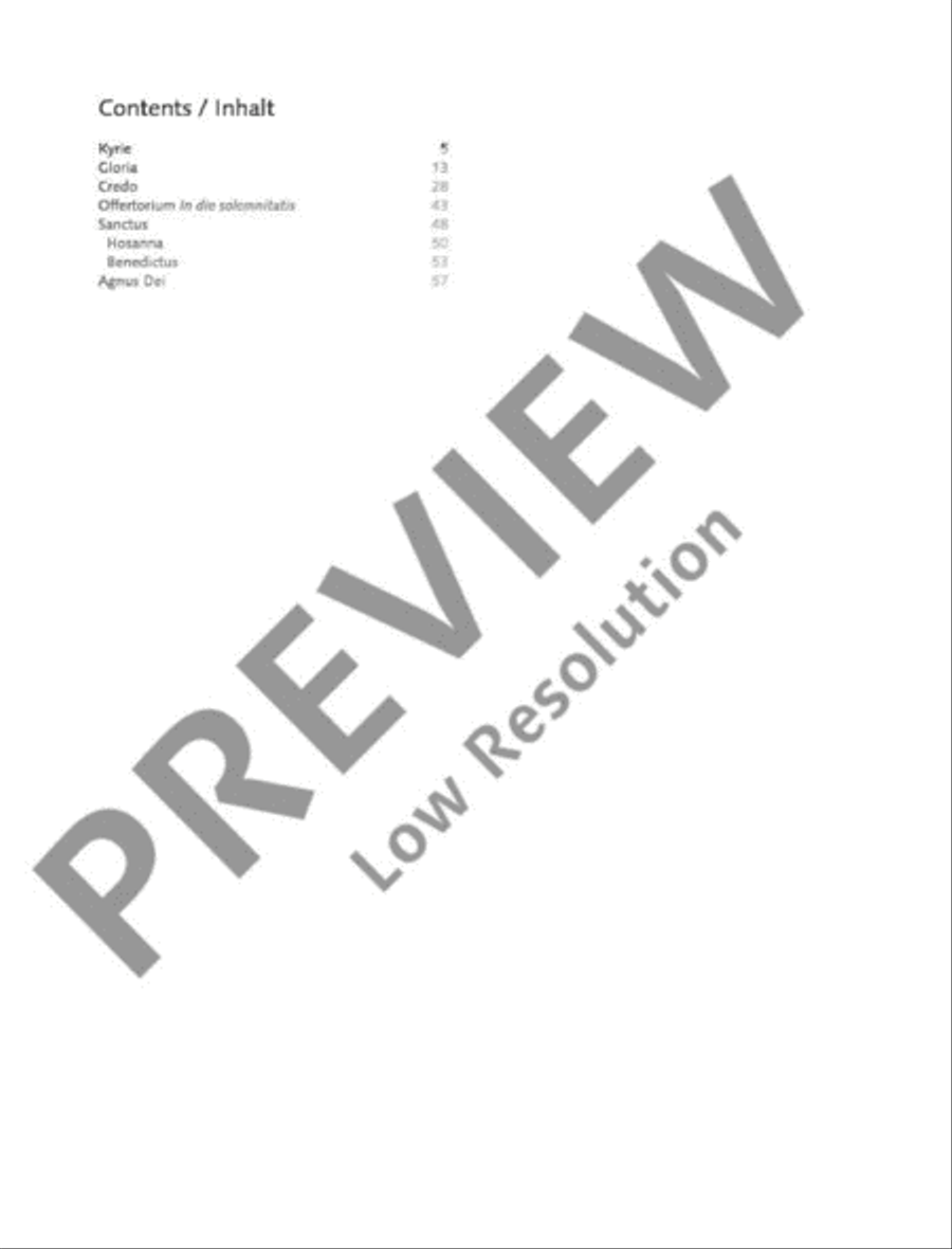 Missa sancta No. 2 G major 4-Part scores gallery preview page 3
