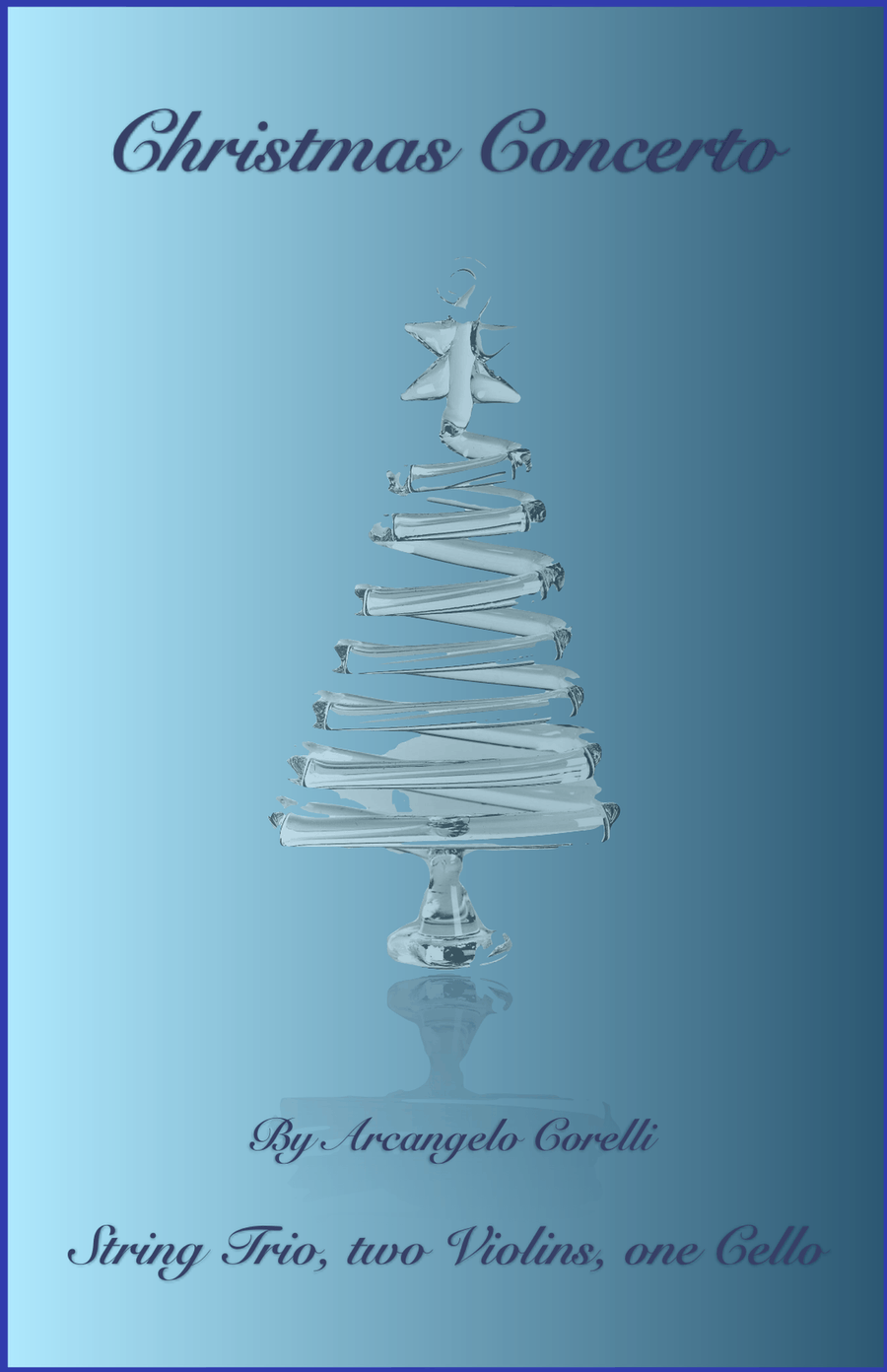 Christmas Concerto, Allegro, by Corelli; for String Trio, two Violins and one Cello String Trio scores gallery preview page 1