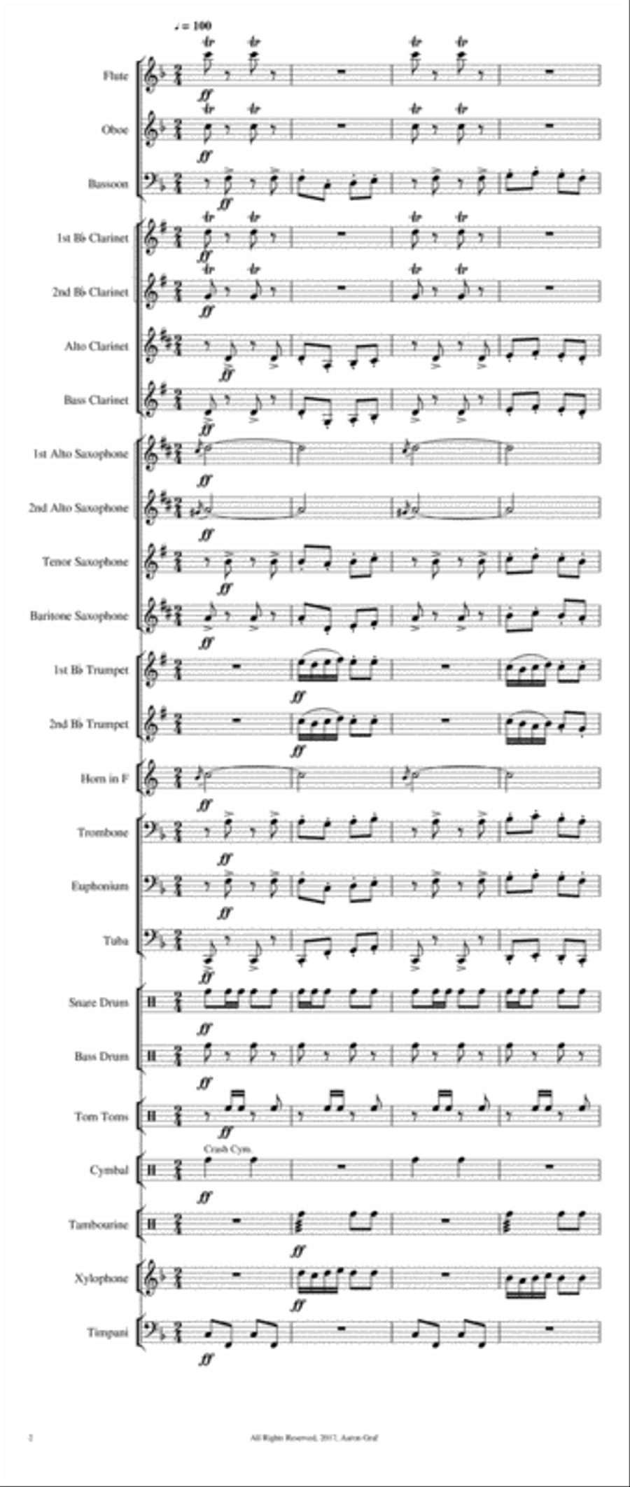 Bluebonnet Hoedown Bluebonnet Hoedown Concert Band scores gallery preview page 2