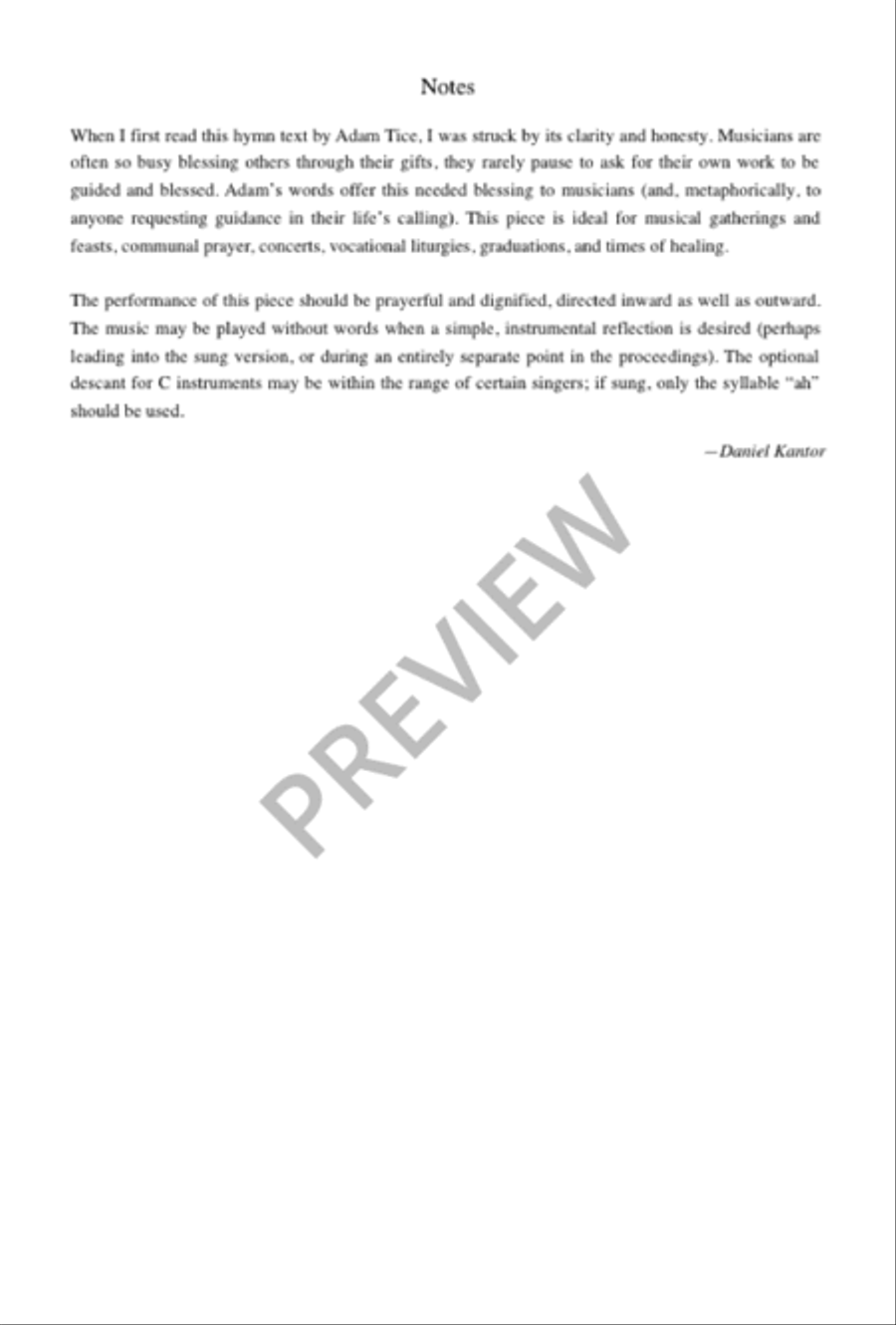 God of Music, Guide Our Song 4-Part scores gallery preview page 2