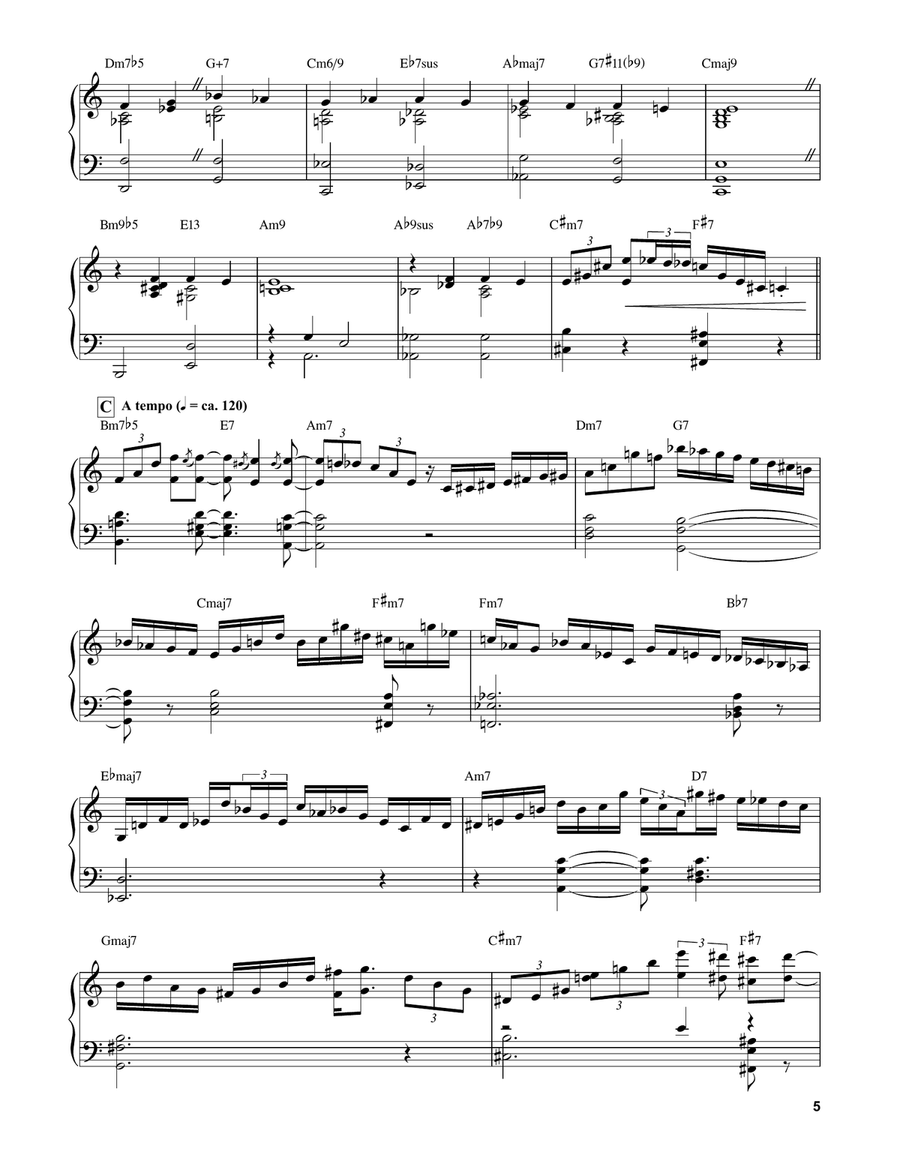 Turn Out The Stars Turn Out The Stars Piano Solo scores gallery preview page 5