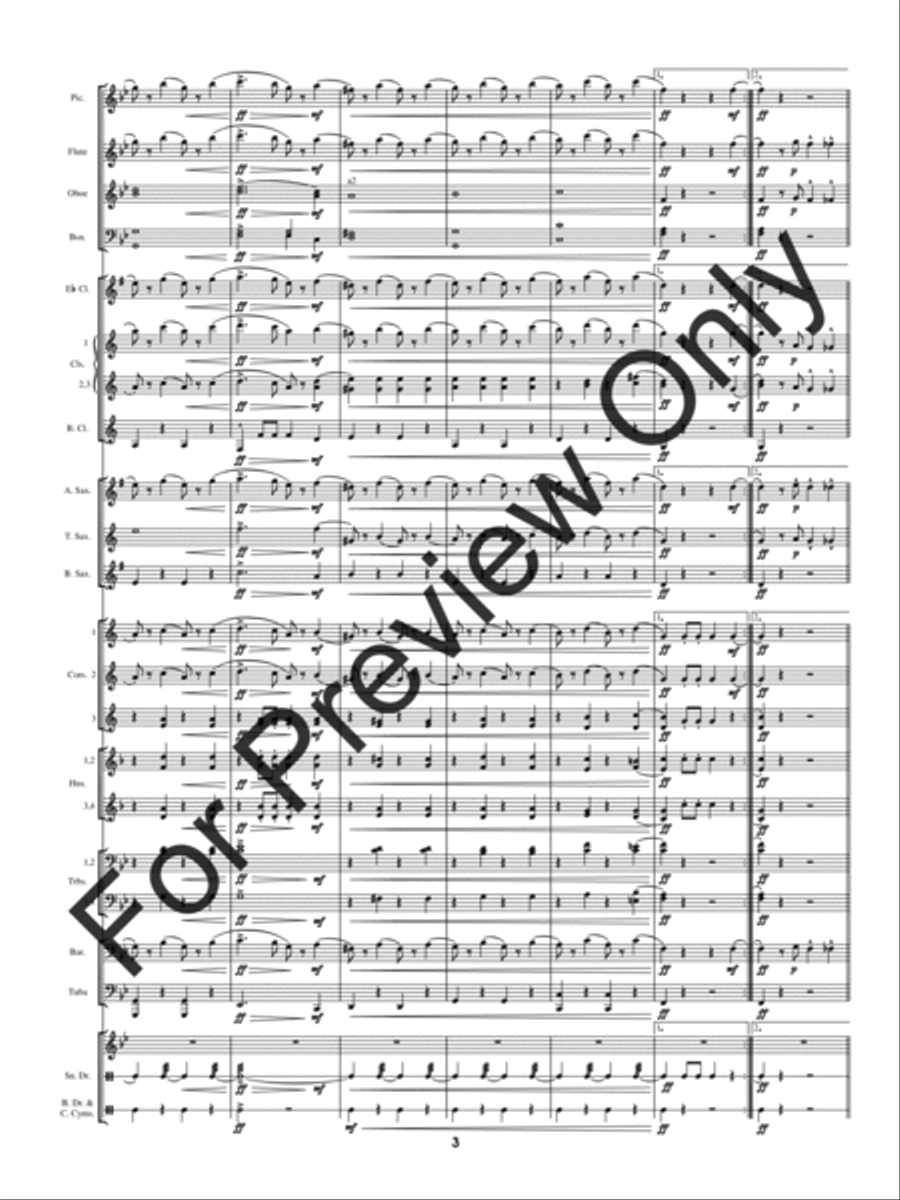 Pathfinder Of Panama Concert Band scores gallery preview page 6