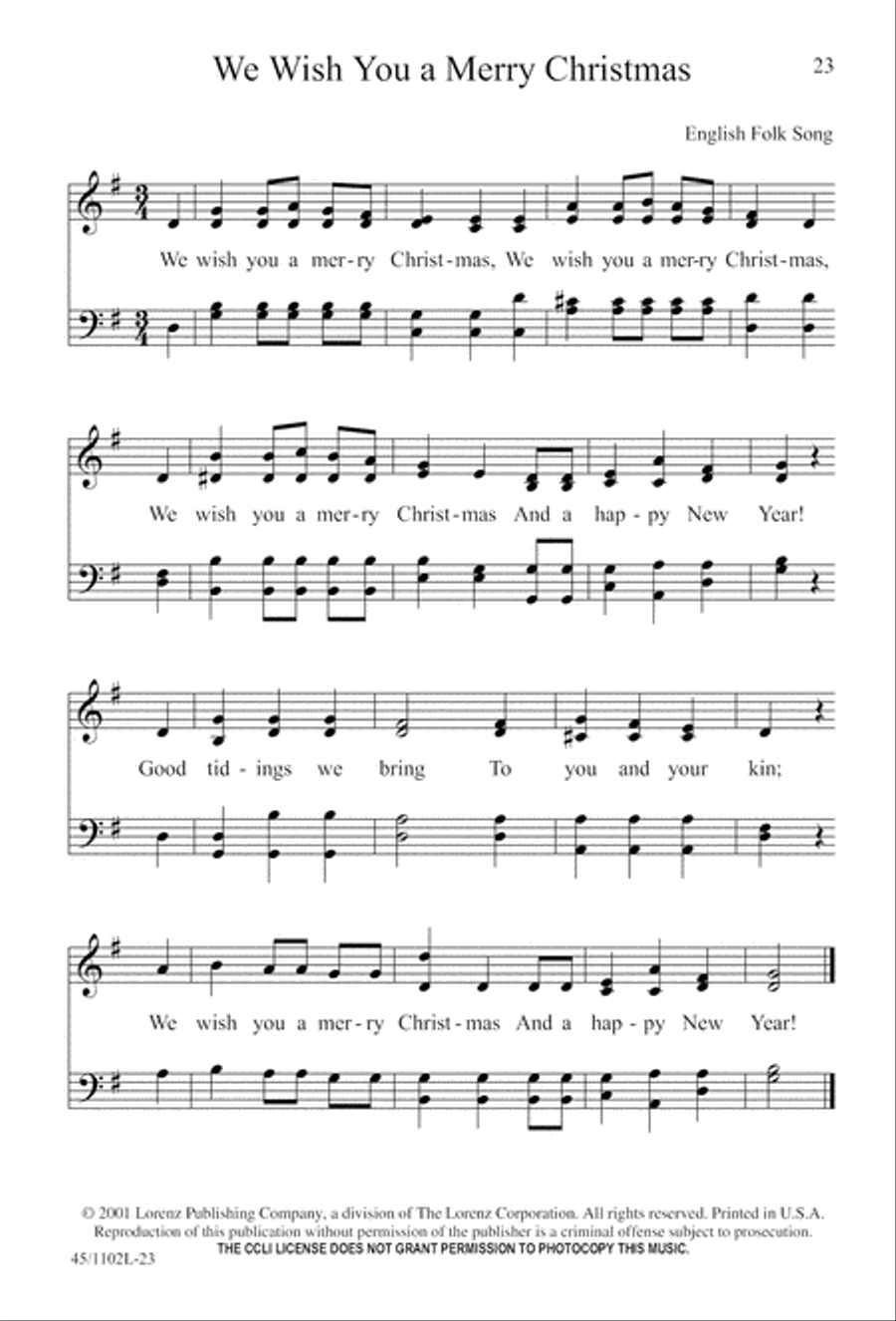 Let's Go Caroling 4-Part scores gallery preview page 23