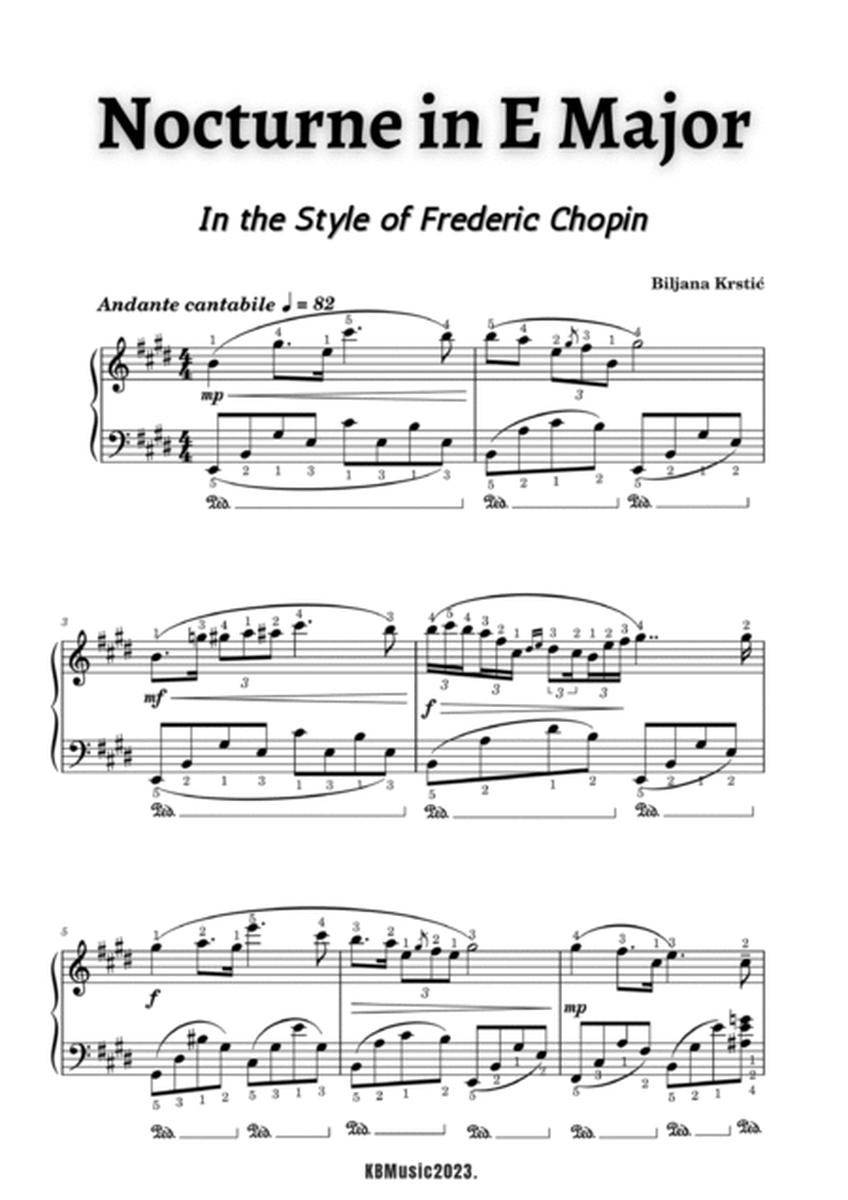 Nocturne in E Major In the Style of Frederic Chopin image number null