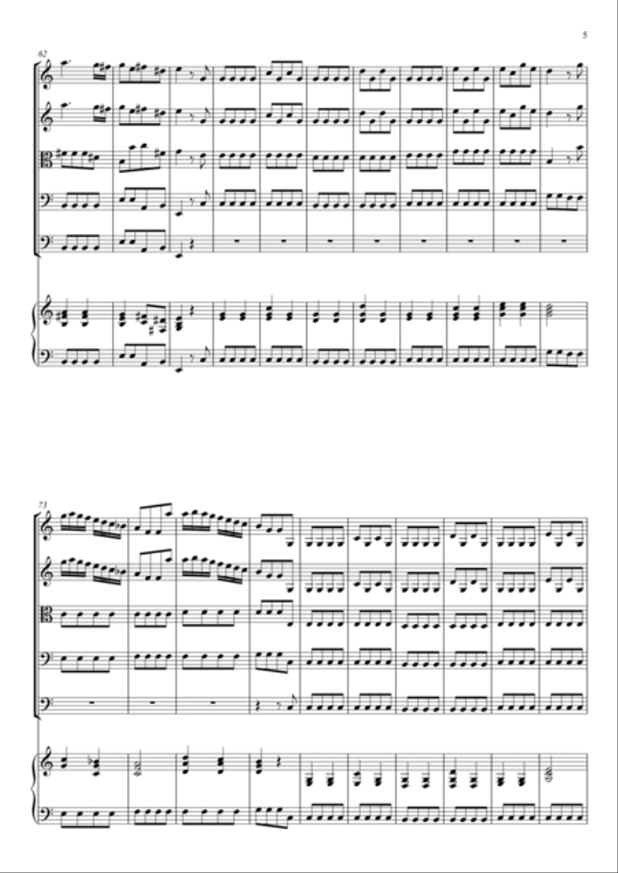 Concerto for Strings in C major RV 109 String Orchestra scores gallery preview page 4