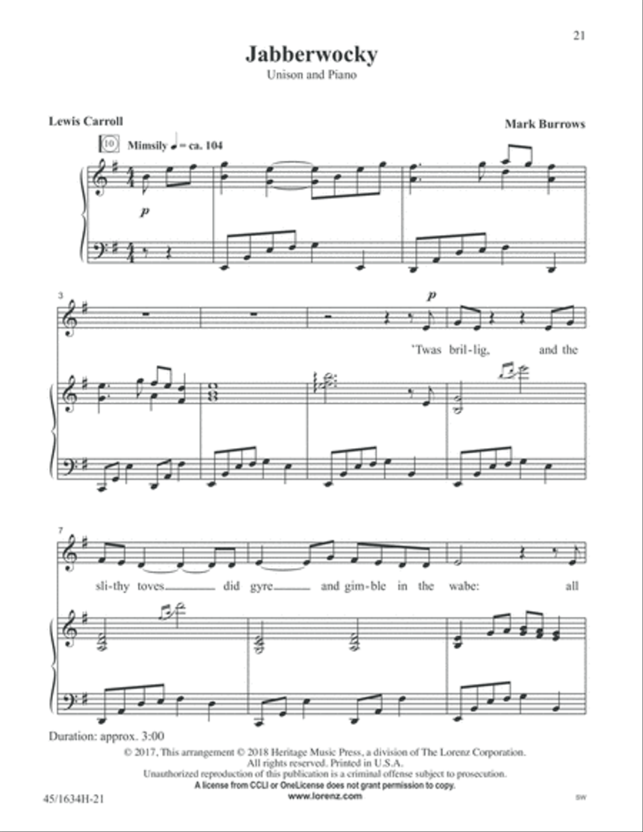 Together Together Unison Choir scores gallery preview page 21