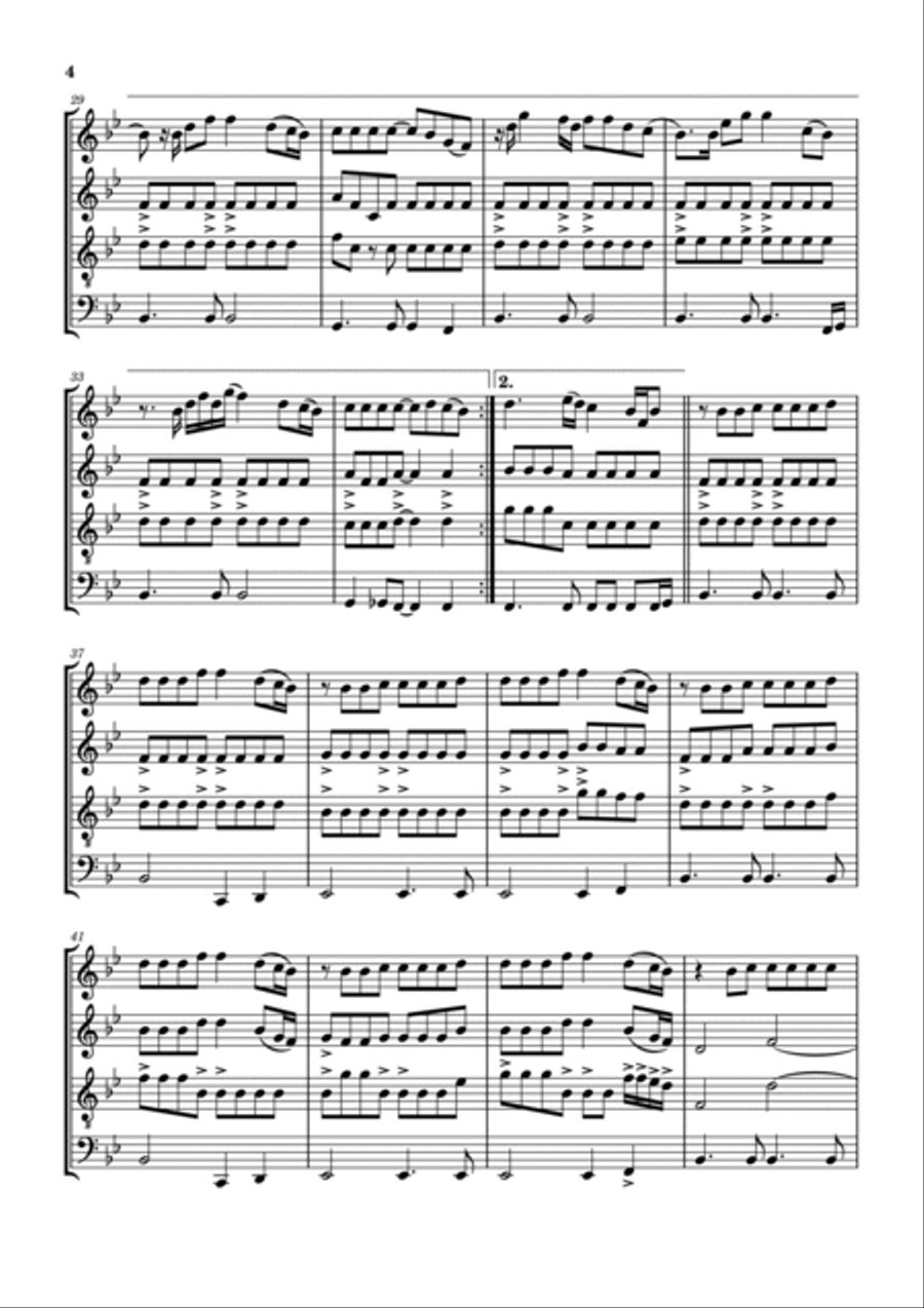 Wait For Me Wait For Me Saxophone Quartet scores gallery preview page 5