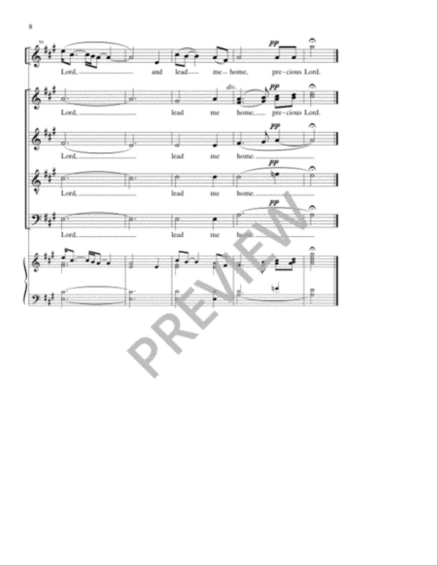 Precious Lord 4-Part scores gallery preview page 9