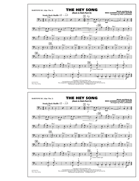 Rock & Roll - Part II (The Hey Song) - Baritone B.C. (Opt. Tbn. 2)
