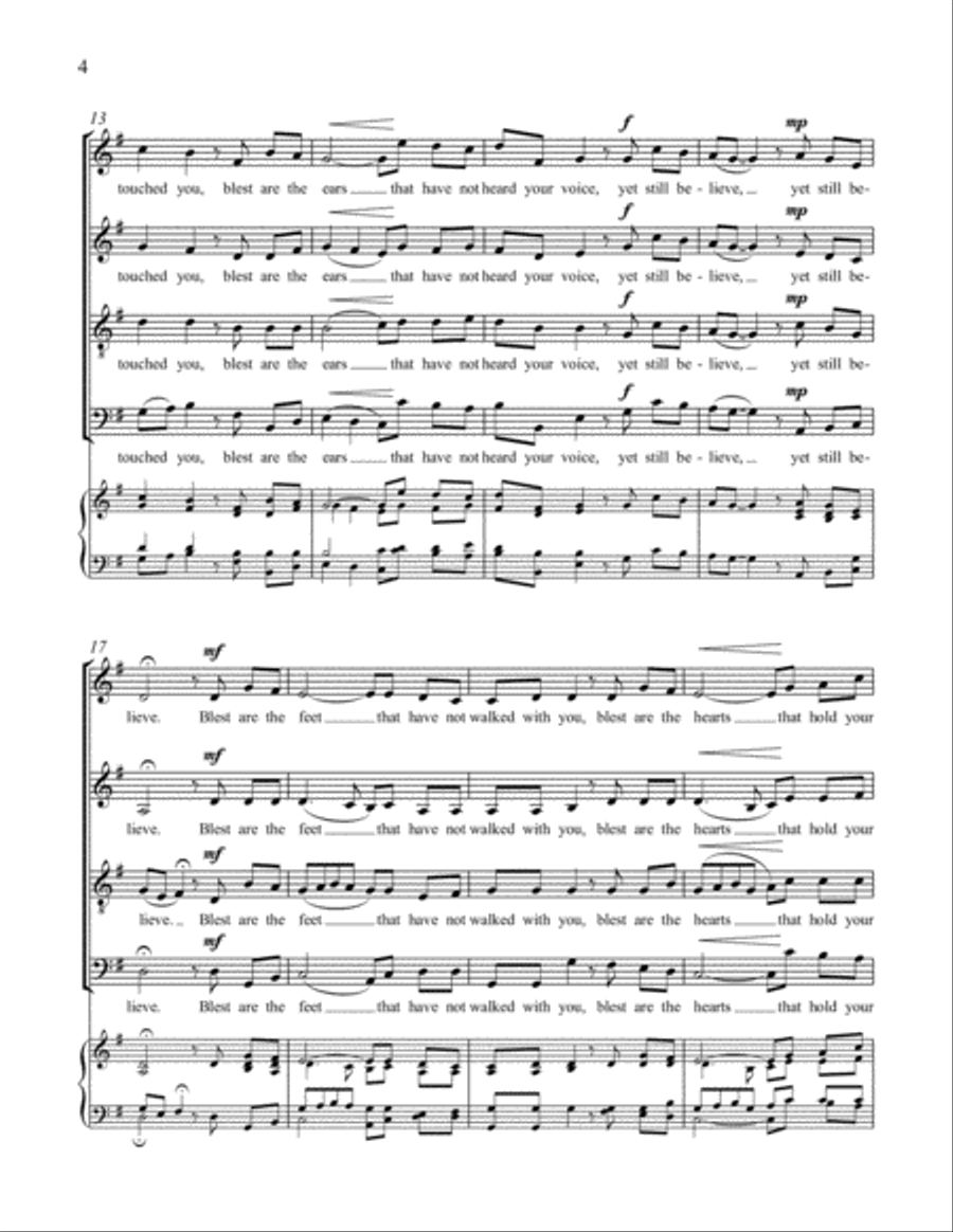 Blest are the eyes that have not seen you SSAATB scores gallery preview page 3