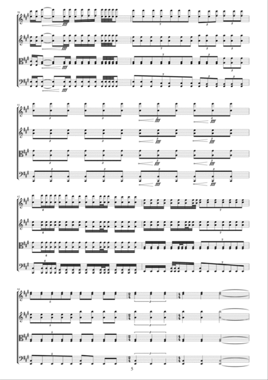 Duang String Quartet scores gallery preview page 6