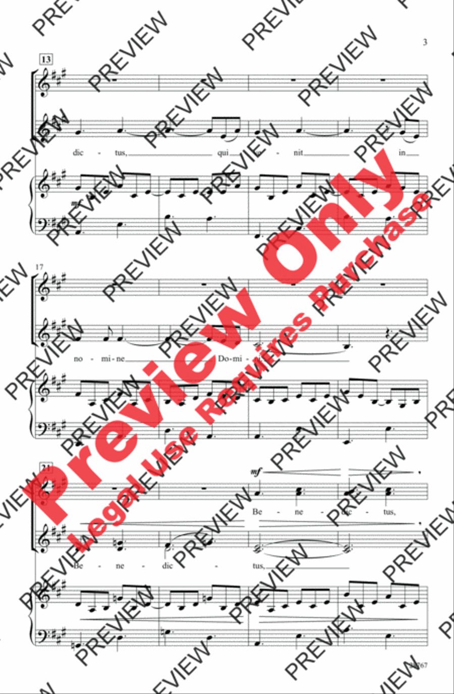 Benedictus Women's Choir scores gallery preview page 3