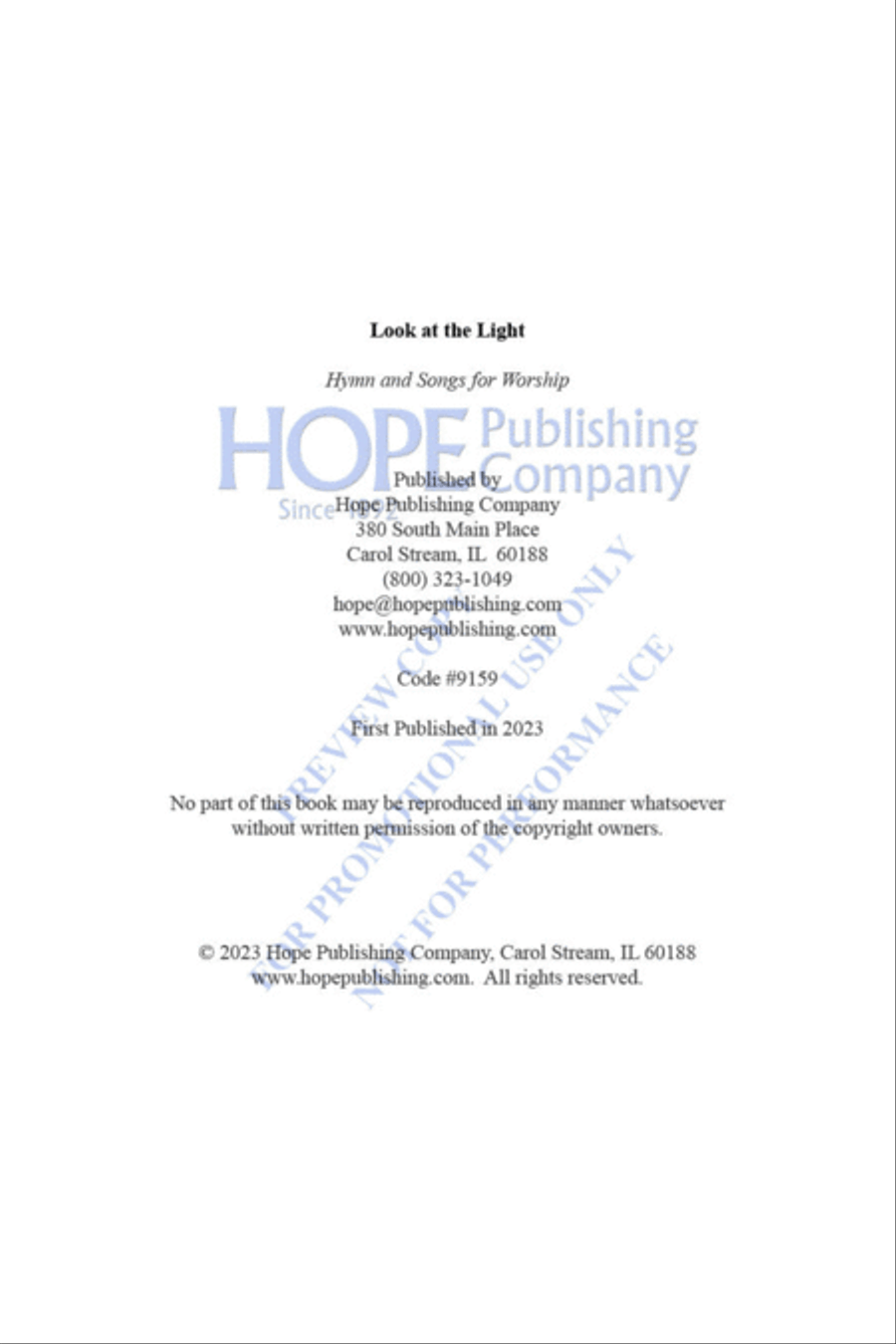 Look at the Light Collection / Songbook scores gallery preview page 4