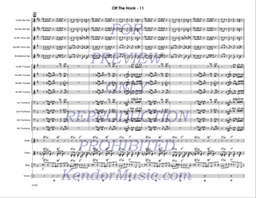 Off The Hook Jazz Ensemble scores gallery preview page 12