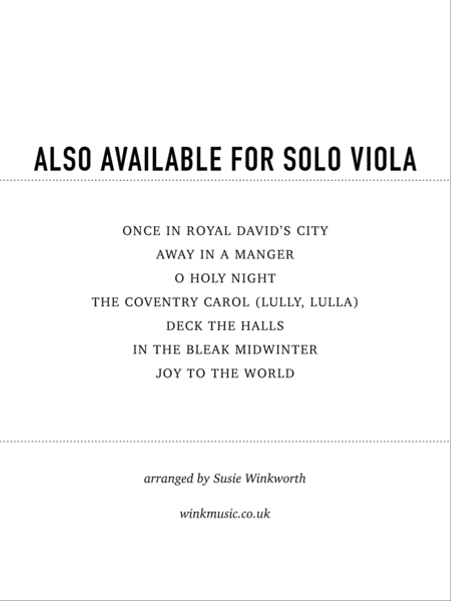 In The Bleak Midwinter Viola Solo scores gallery preview page 2