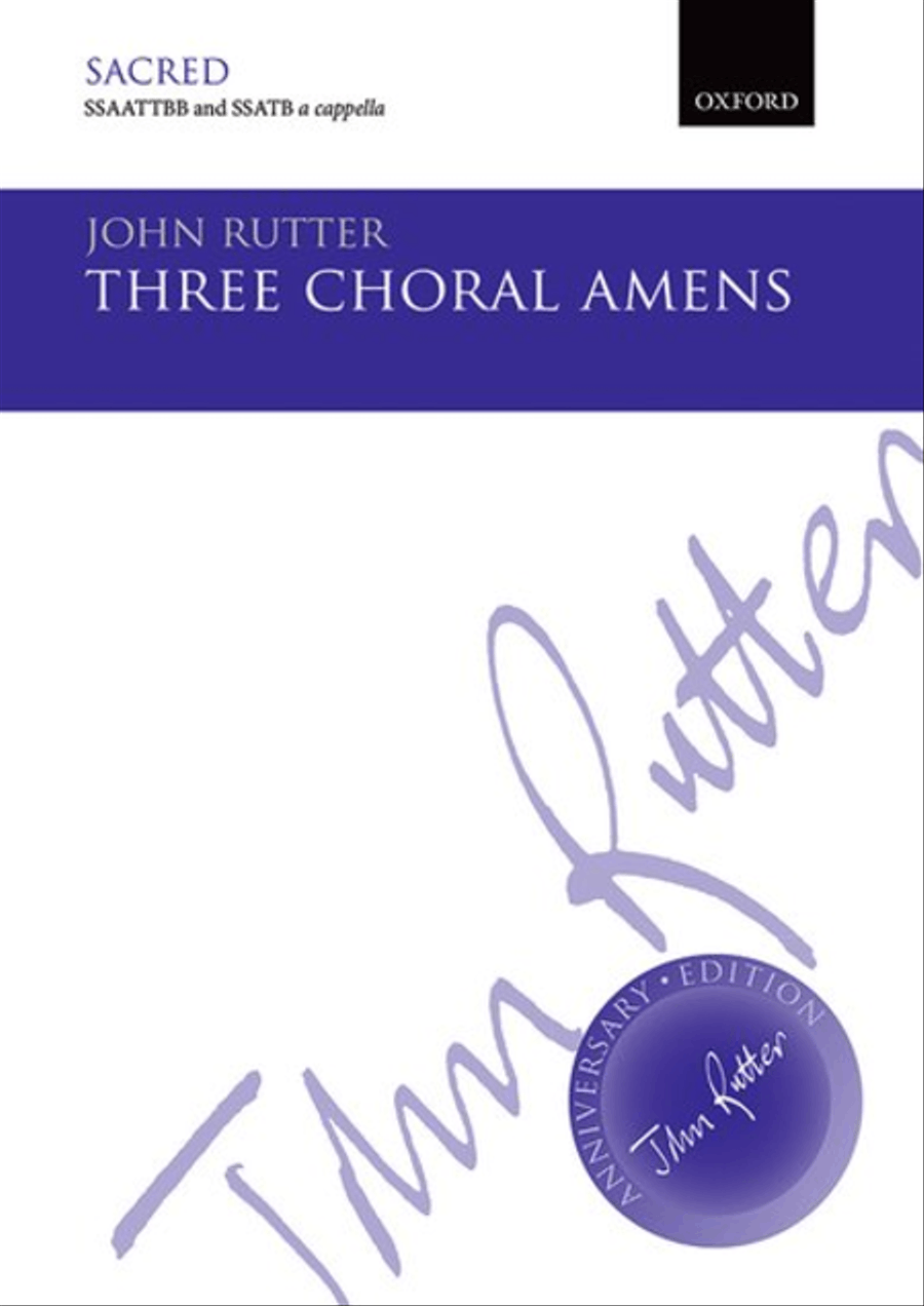 Three Choral Amens SSATB scores gallery preview page 1