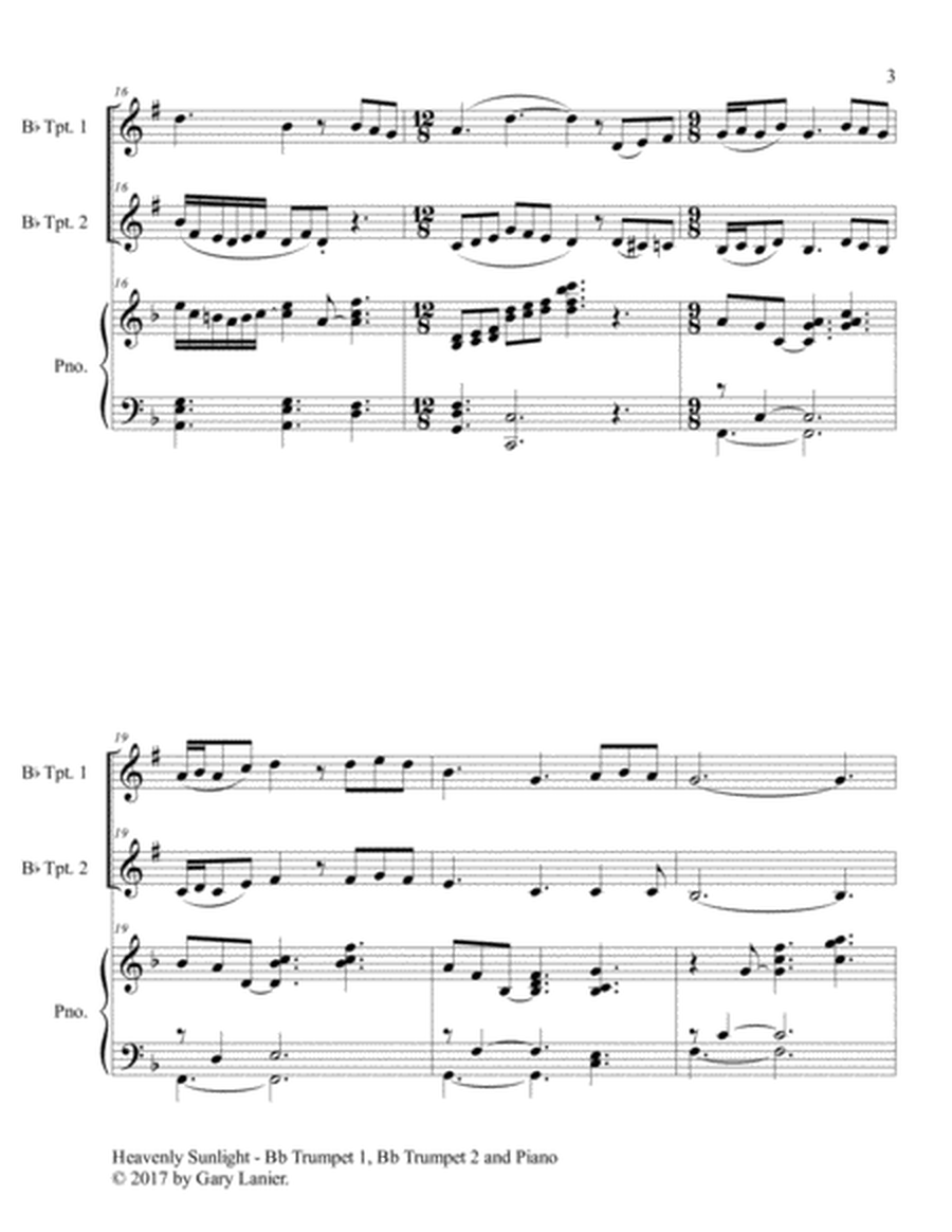 HEAVENLY SUNLIGHT (Trio - Bb Trumpet 1, Bb Trumpet 2 & Piano with Score/Parts) image number null