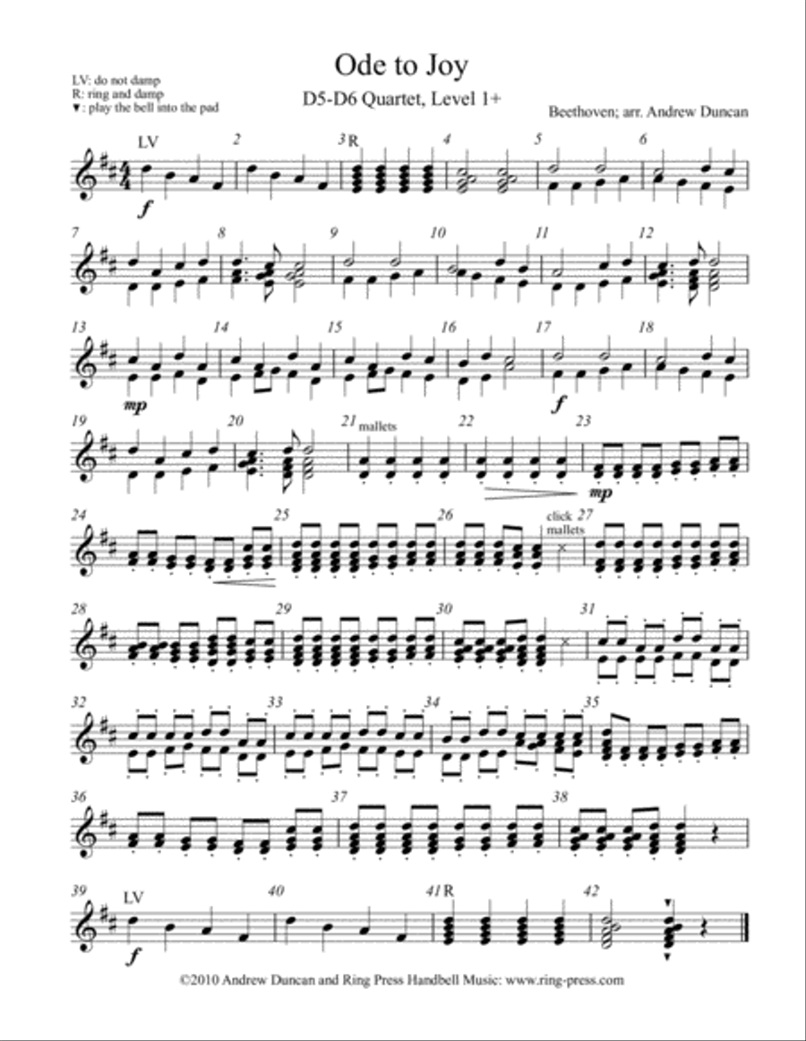 Handbell quartet music 2025